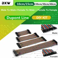 40PCS Dupont Line Male To Male+Female To Male + Female To Female 10cm/15cm/20cm/30cm/40cm Jumper Wire Dupont Cable for DIY KIT