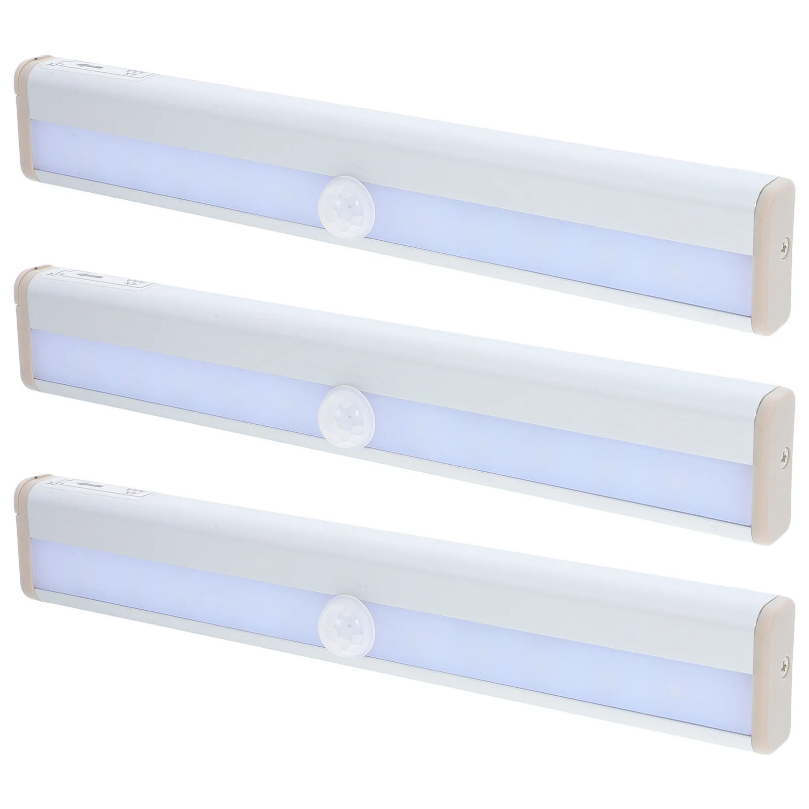 

3pcs Cold White Led Cabinet Light Led Beads Magnetic Adhesive Motion Sensor Closet Lamp For Wardrobe Lighting Night Light