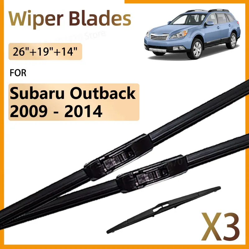 

Автомобильные передние и задние щетки стеклоочистителя для Subaru Outback BR BM 2009-2014 аксессуары, щетки для чистки лобового стекла, детали