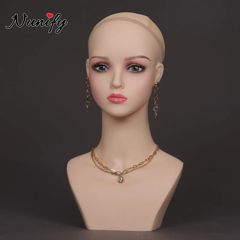 

Mannequin Head With Makeup For Wigs Jewelry Display Pink Makeup Glam Mannequin Head Female Hair Mannequin Head Without Shoulder