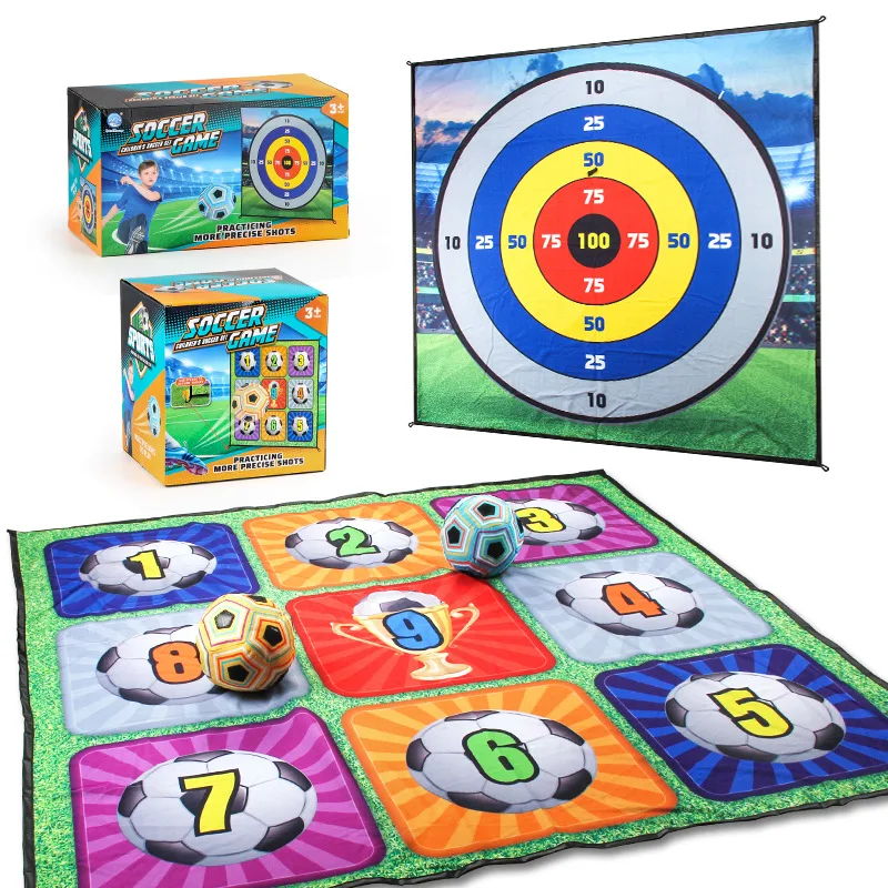 Giocattoli da calcio interattivi per interni ed esterni per bambini giochi competitivi palline appiccicose tessuto Art Nine Grid Target Gifts