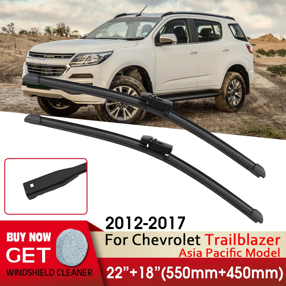 

Car Wiper Front Wiper Blade 22"+18" For Chevrolet Trailblazer 2012-2017 Fit Top Lock Arm Windshield Windscreen Front Window