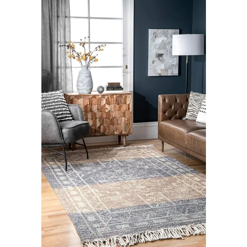 Beverly Shaded Tribal Area Rug, 8x10, Natural US(Origin)