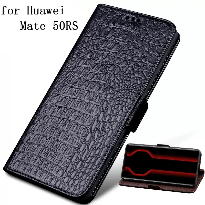 Genuine Leather Case for Huawei MATE 50RS Magnetic Flip Phone Cover for Huawei Mate 50 rs funda skin wallet case with card slot