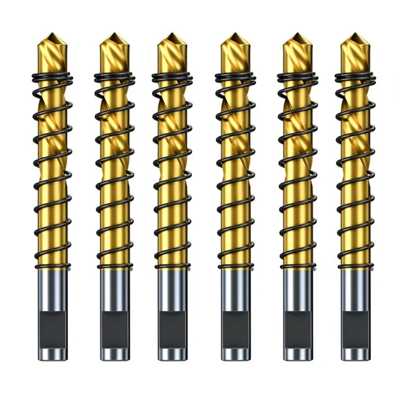 

6Pcs Drill Bit 6mm Suitable For Hole Sawing Metal Plastic Projects