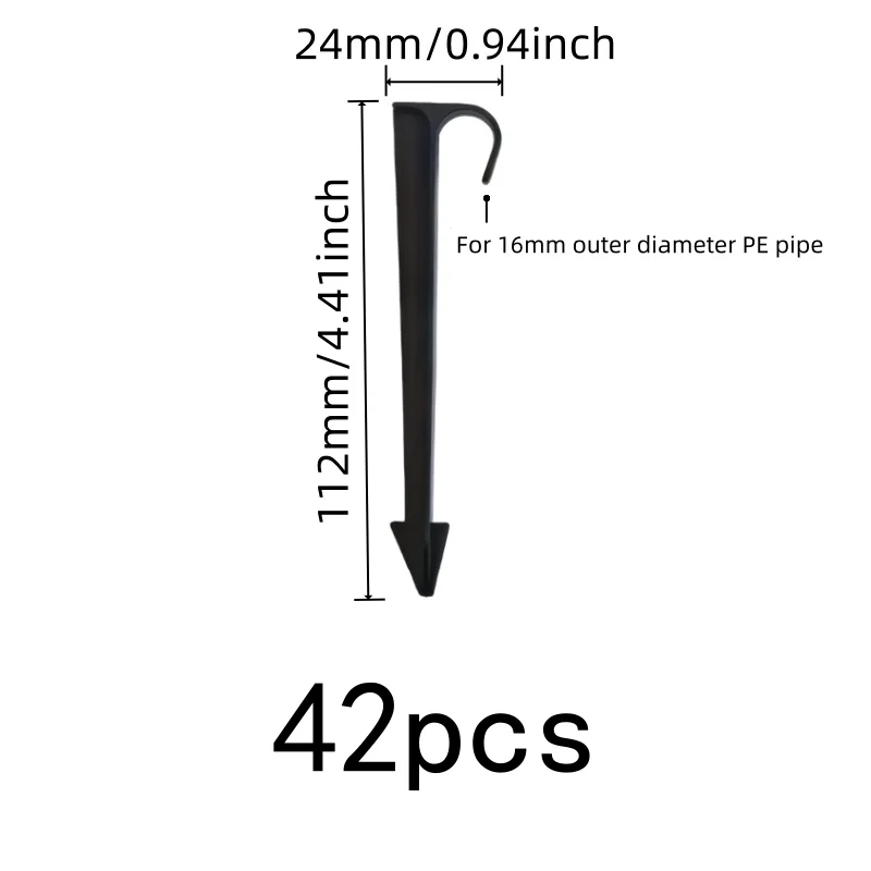 Garden Courtyard Lawn Irrigation Must 42pcs Water Pipe Fixing Stake Sturdy Easy Install For Drip Hose/Garden Hose Practical