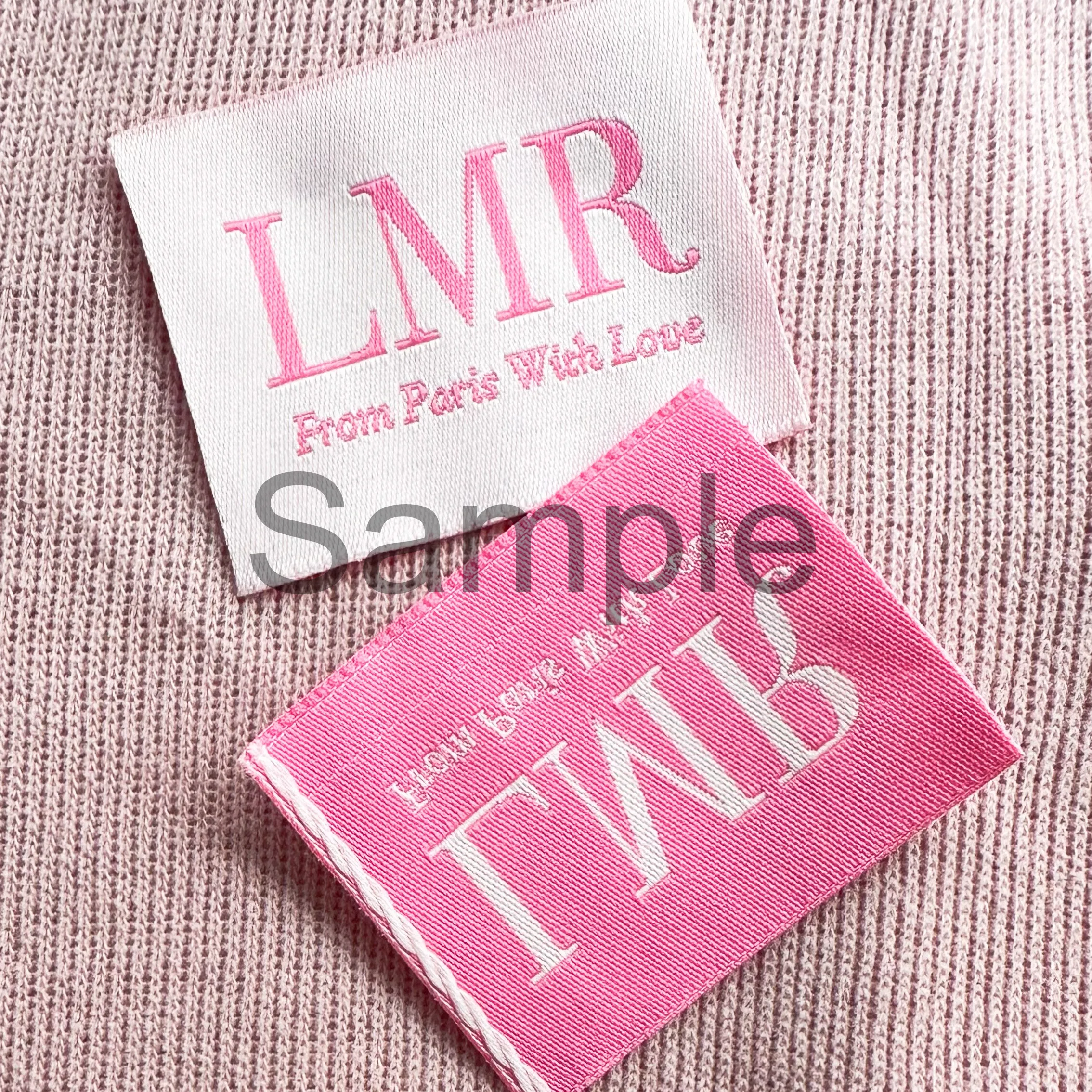 Custom Garment Tag For Clothing Shoes Personalized Logo Washable Woven Label Sewing Accessories 24040901