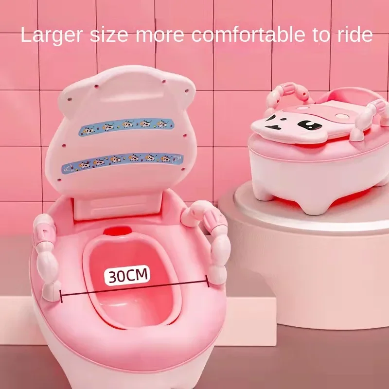 Cute Cow Portable Potty Baby Toilet Potty Training Seat Child Pot Girls Boy Potty Kids Chair Toilet Seat Pot Travel Toilet