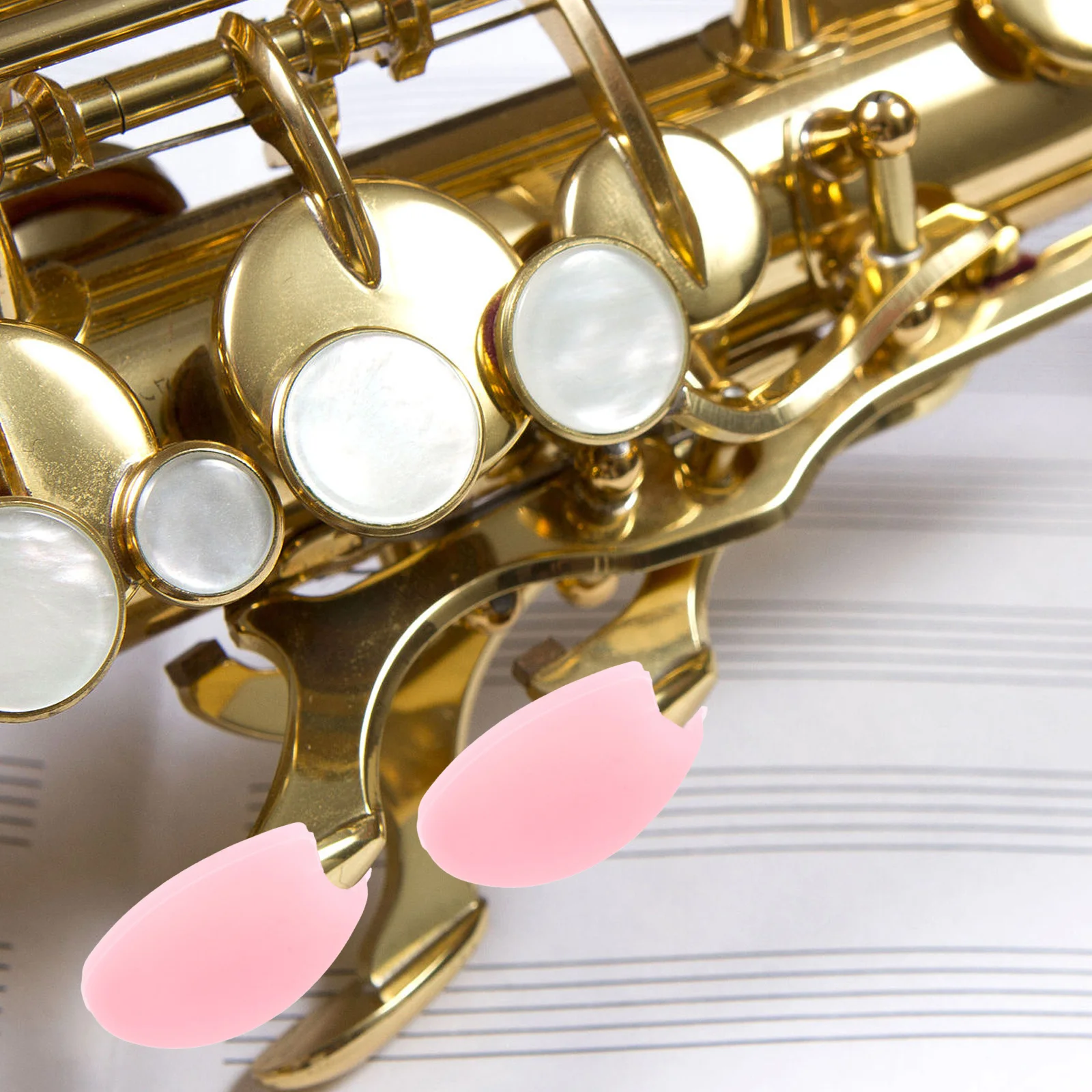 

5 Pcs Saxophone Finger Rest Thumb Cushion Universal Silica Gel Protective Pad Cover