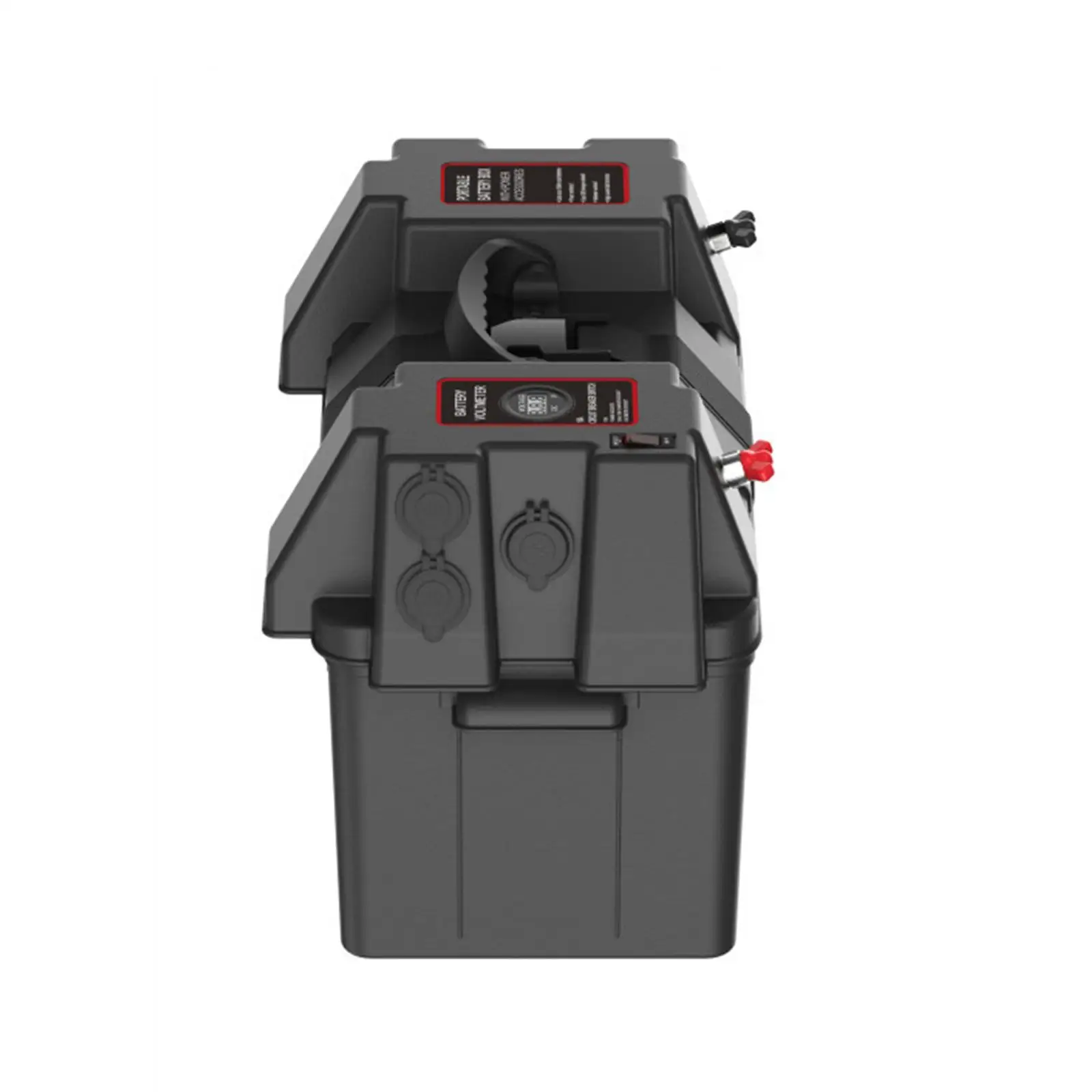 

Battery Box Power Center Station USB Ports Trolling Motor Battery Box RV Battery Box for Truck Camper SUV Boat Trailer