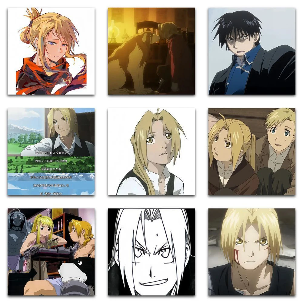 10/30/59 Uds. Pegatinas de Anime Edward Elric Fullmetal Alchemist pegatina de dibujos animados portátil monopatín maleta teléfono personajes calcomanías