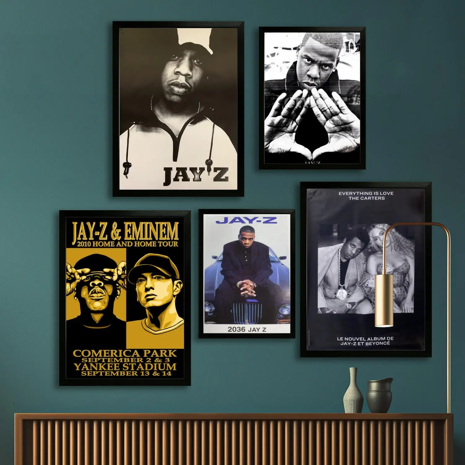 Póster artístico en lienzo de Jay z, impresión de imágenes artísticas de pared, carteles modernos para decoración de dormitorio familiar, pintura decorativa