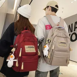 Women Girl Backpack Cool New Leisure Fashion College Laptop Student Lady School Bag Travel Nylon Book Trendy Backpack