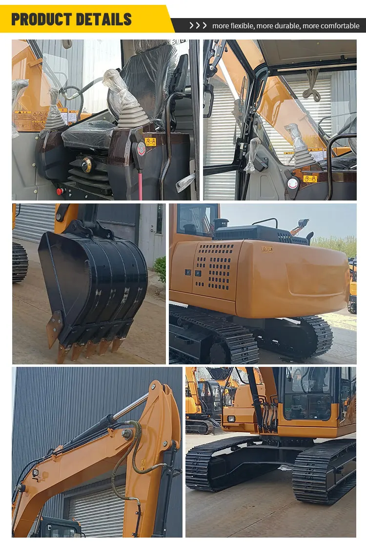 Geländegängiger 13000kg 913 Bagger mit Offizieller EPA- und CE-Zulassung für Vielfältige Ingenieurarbeiten – Detail 5