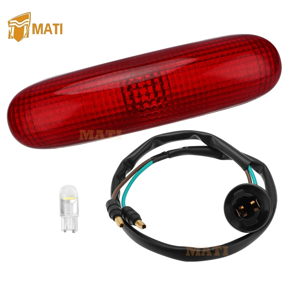 MATI Tail light Taillight Lens & Socket & Bulb LED Assy for Honda TRX300EX TRX400EX 1993-2004 TRX250X TRX250R TRX125 1987-1992