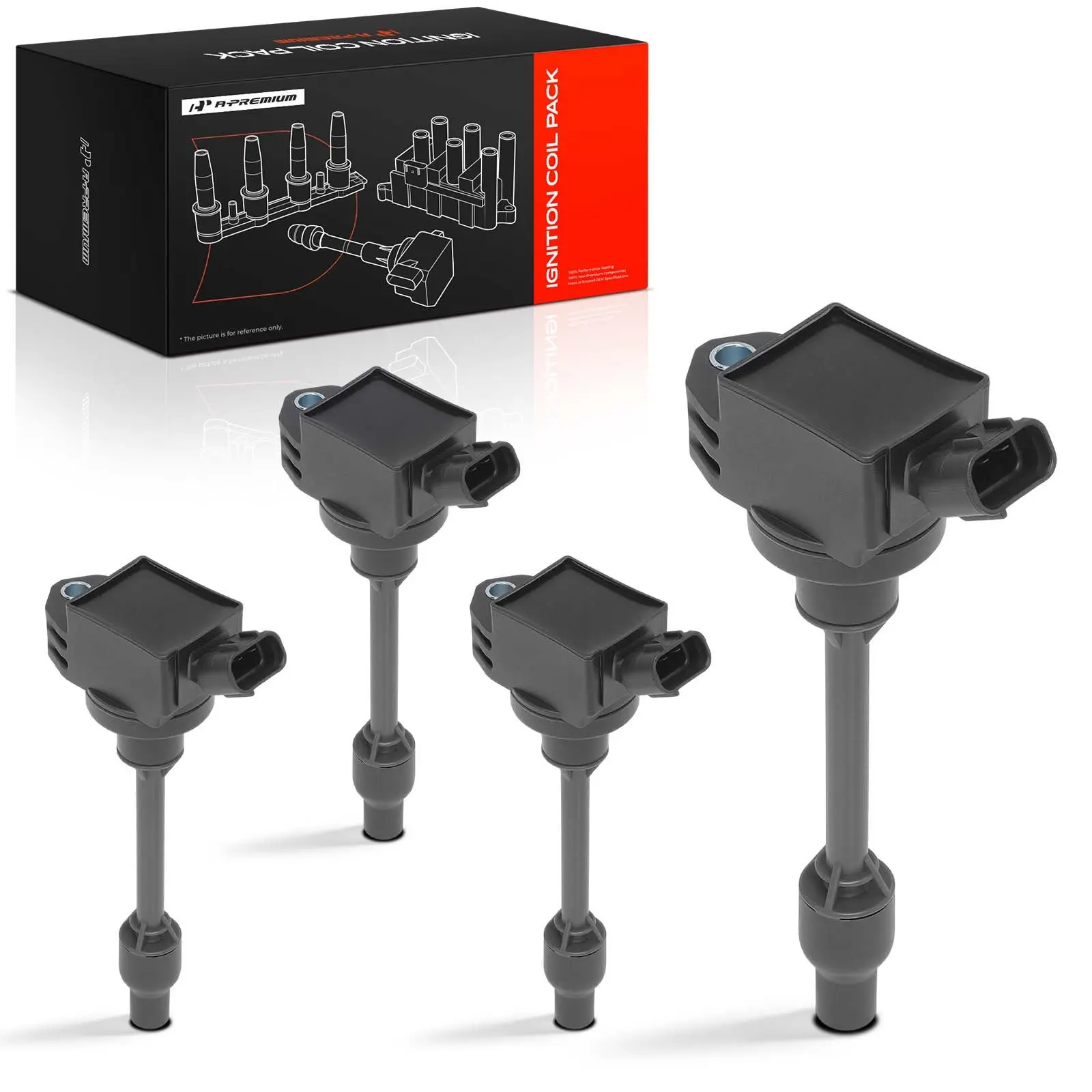 A-Premium 4pcs Ignition Coils for Toyota Camry 2018-2024 RAV4 2019-2023 Corolla 2019-2025 Lexus ES250 2021-2024 NX250 2022-2023