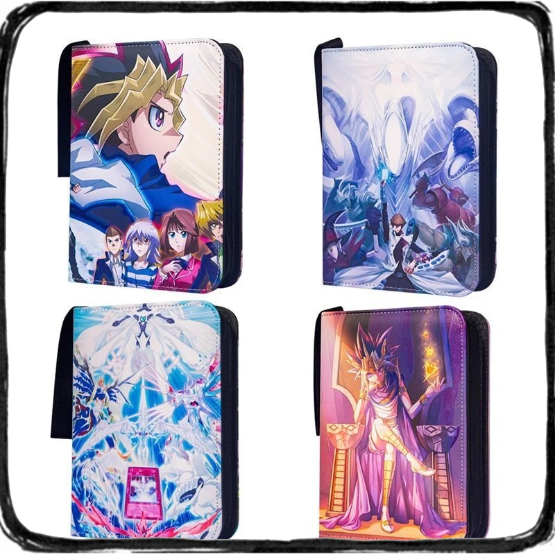 

Альбом для карт Yu-Gi-Oh! на 400/900 карт, с 4/9 слотами для карт, на молнии, с двойным карманом, для коллекций, подарок