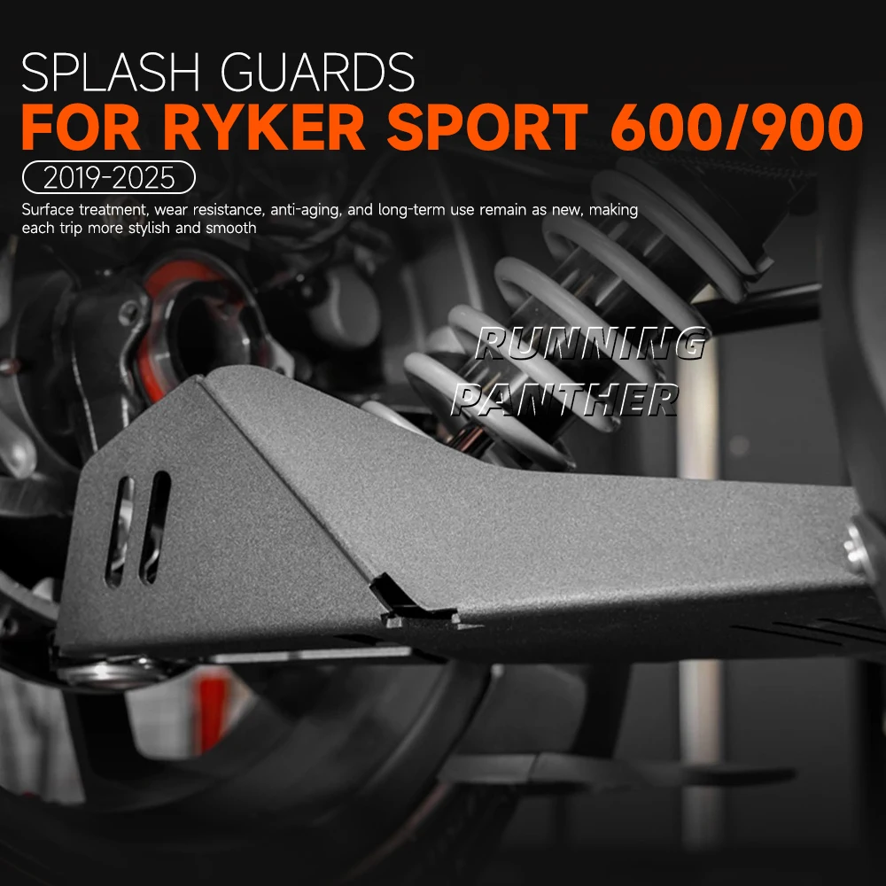 

For Can Am Ryker Sport 600 900 2019-2025 Motorcycle New Accessories ABS Mudguard Bottom Plate Splash Proof Skid Plate