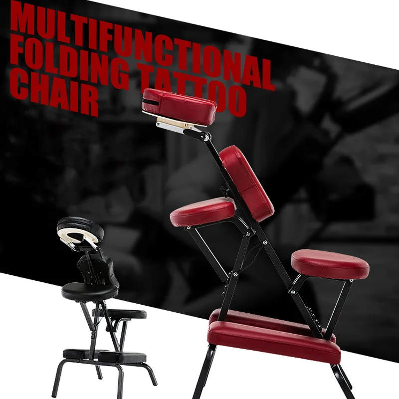 

Multifunctional Folding Tattoo Massage Chair Adjustable PU Leather Pad Spa Chair Salon Beauty Furniture Chair