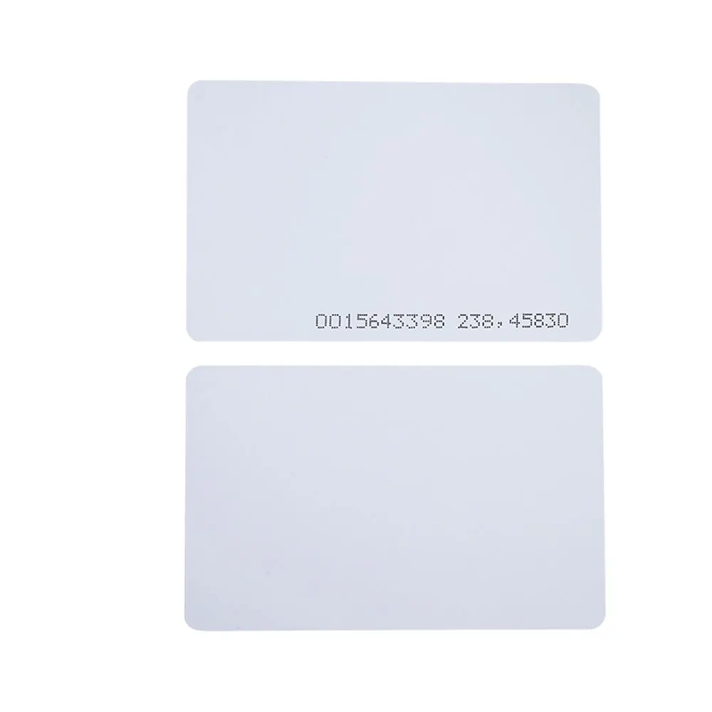 Imagem -05 - Cartão Fino Usado para Access Control Access Control System Access Control Access Control Rfid Tk4100 id Card 0.8 mm 10 Pcs