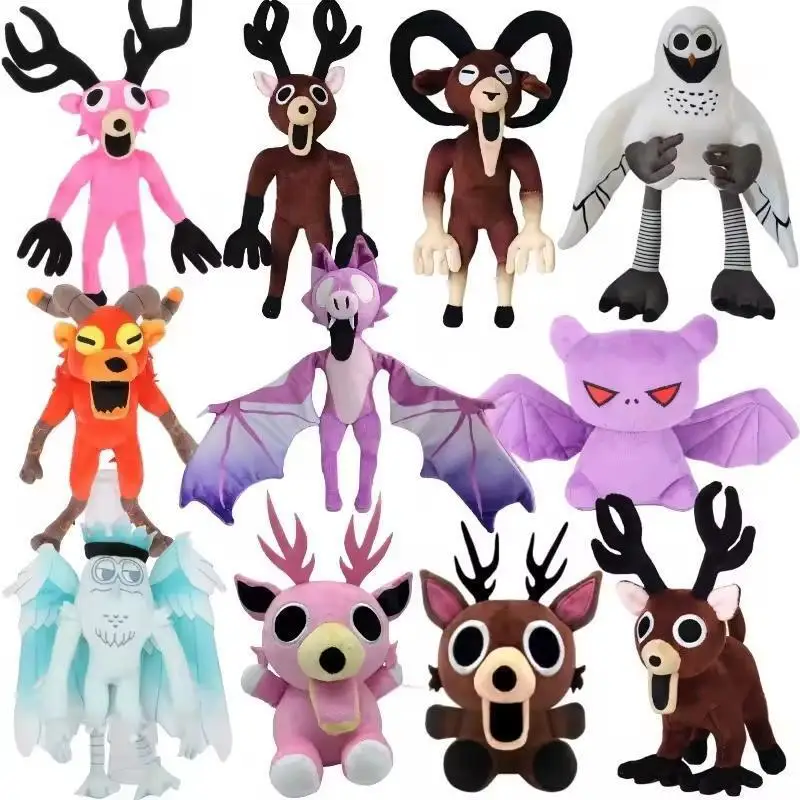 

99 Nights in the Forest Deer Plush Toys 38cm Stuffed Animals Deer Doll Soft Game Plushie Room Decoration for Kids Birthday Gift