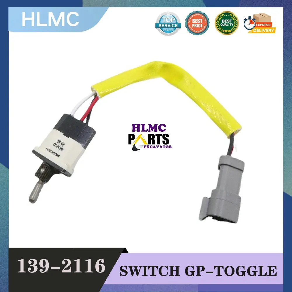 

Construction Machinery Parts Toggle Switch 139-2116 1392116 CA1392116 For 120H 120K 120M 135H 140G 140H 140K 143H 621G 623G