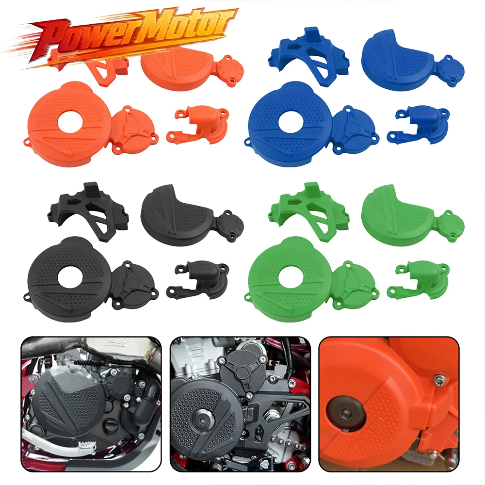 Motorcycle Engine Clutch Guard Water Pump Cover Ignition Protector For LONCIN YBS300 KEWS K16 K23 HENGJIAN S6 S7 STN Accessories