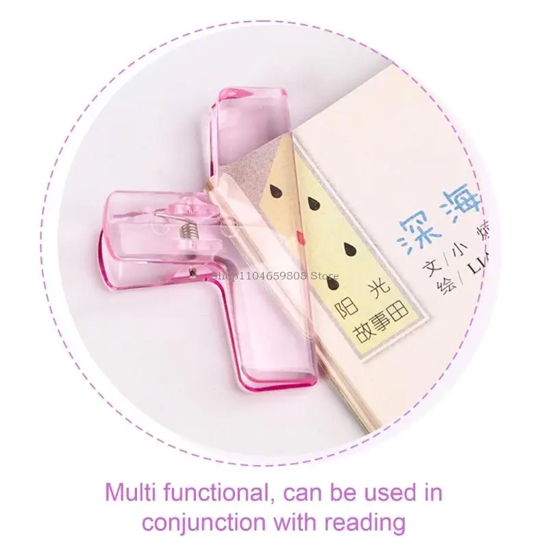 10Pcs Clear Acrylic Paper Clip Paper Clamp for Food Bag Photo Drawing Board