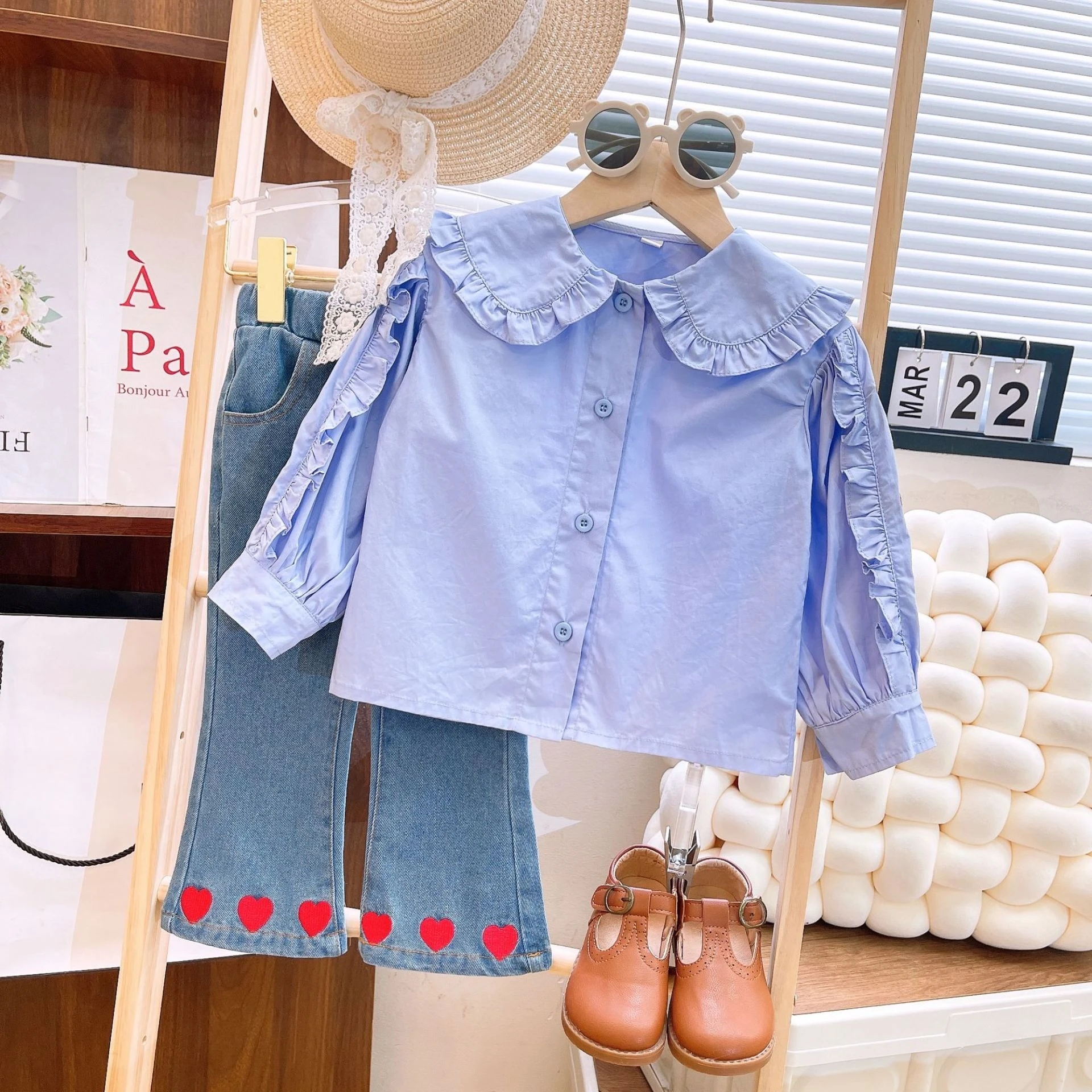 2PCS SETS Chic Spring Autumn Style kids' sets and outfits for Girls Clothes Baby Girl Clothes Long Sleeve with Pants