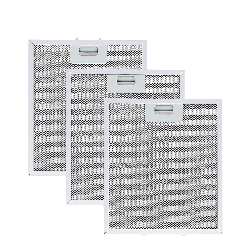 Cooker Hood Filters Metal Mesh Extractor Vent Filter 320X260mm Kitchens Hoods Oil Filter Range Hood Grease Anti Oil-Cotton Part