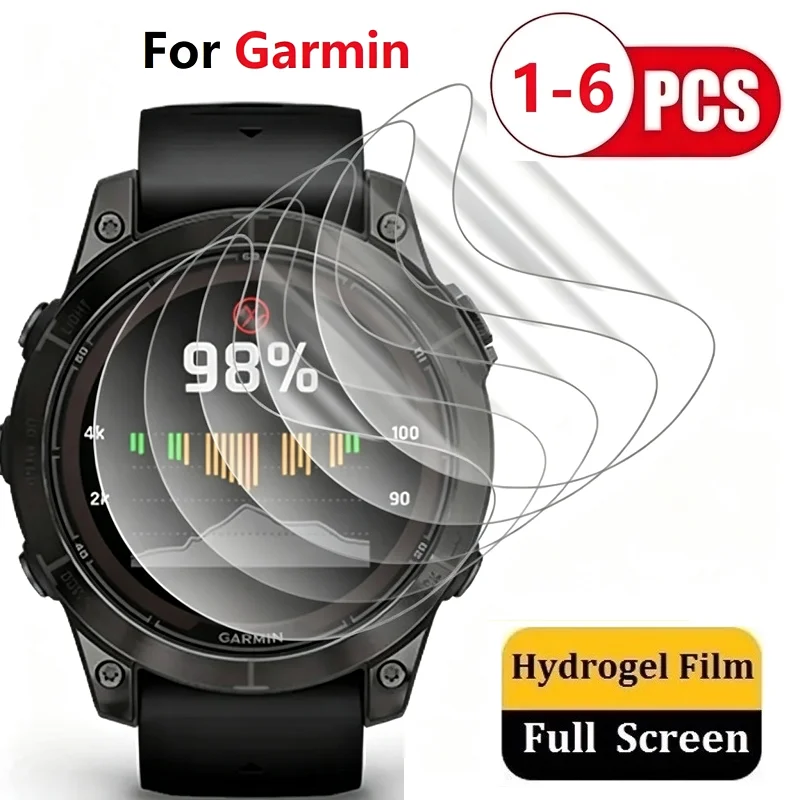 Hydrogel Watch Film For Garmin Fenix 7 7x 7s 6 6s 6x Pro 5 5s 5x Plus Screen Protector Protective Soft Watch Screen Film Foil