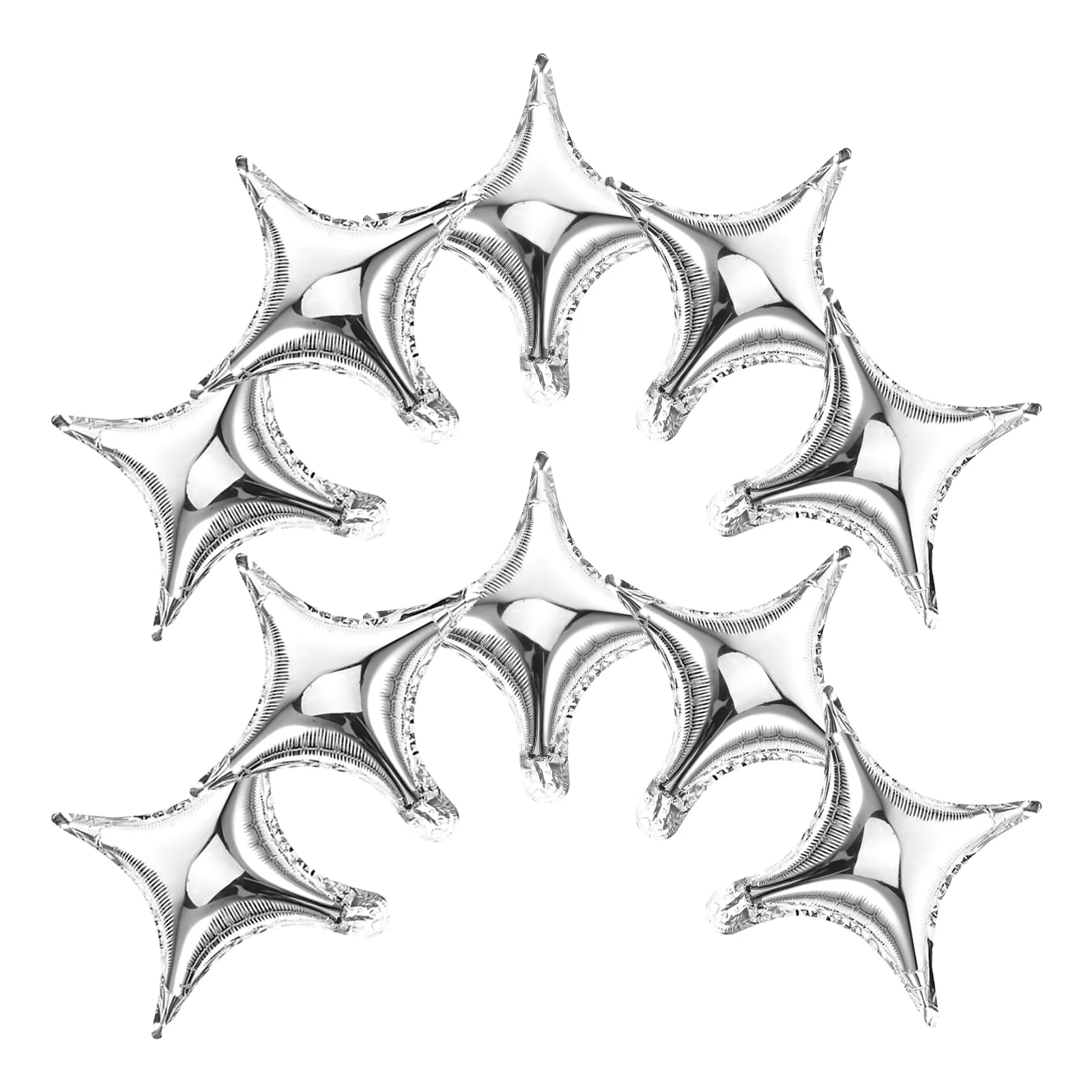 

20 Pcs Aluminum Film Balloon Foil Balloons Party Four-pointed Star Wedding for Decoration