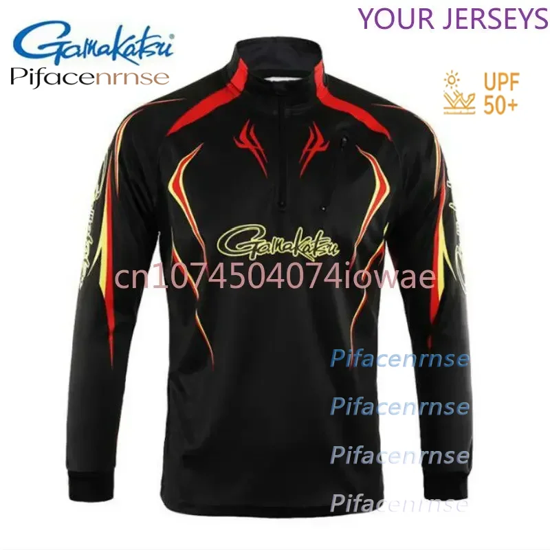 

2026 Clothing Long Sleeve Quick Dry Fishing Clothing Anti-UV Sunscreen Fishing Clothes Cycling Hiking Fishing Shirt