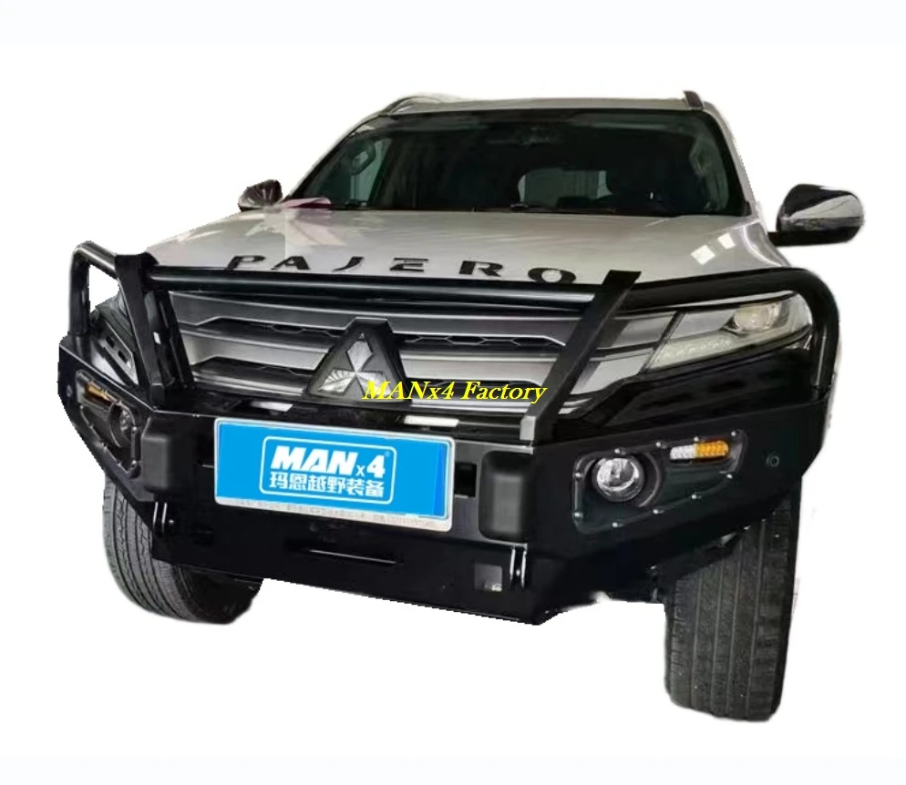 

MANx4 Classical Bull Bar Steel Front Bumper for Pajero Sport Montero 20-23