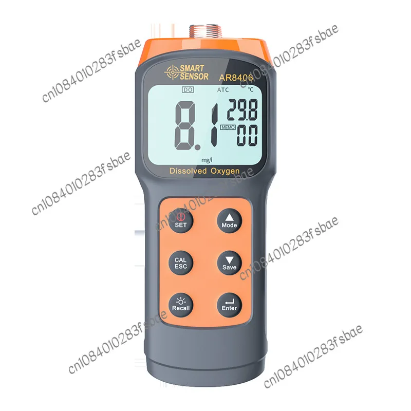 Portable Dissolved Oxygen Meter Dissolved Oxygen Analyzer Aquatic Fish Pond Oxygen Content Detector Ar8406