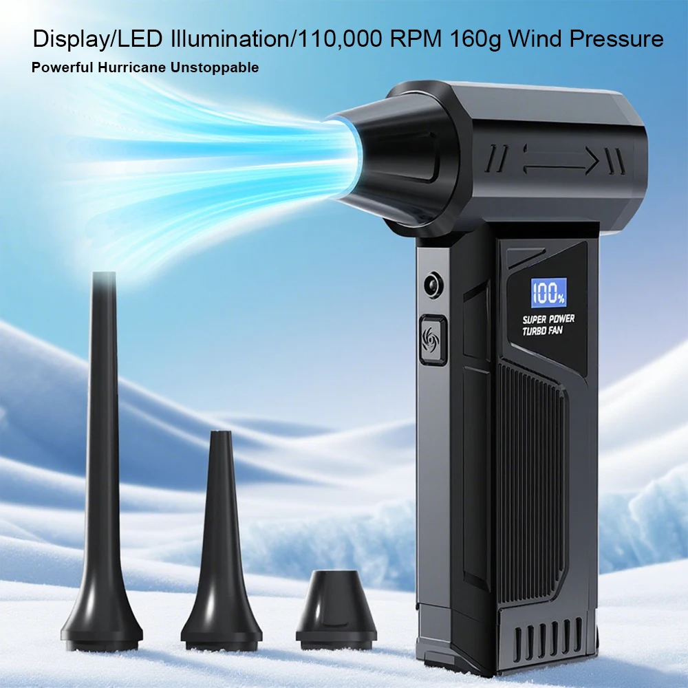 

Беспроводной электрический жестокий турбовентилятор Mini Super Power Violent Fan Вентилятор Ручной автомобильный пылесос Бытовой фен