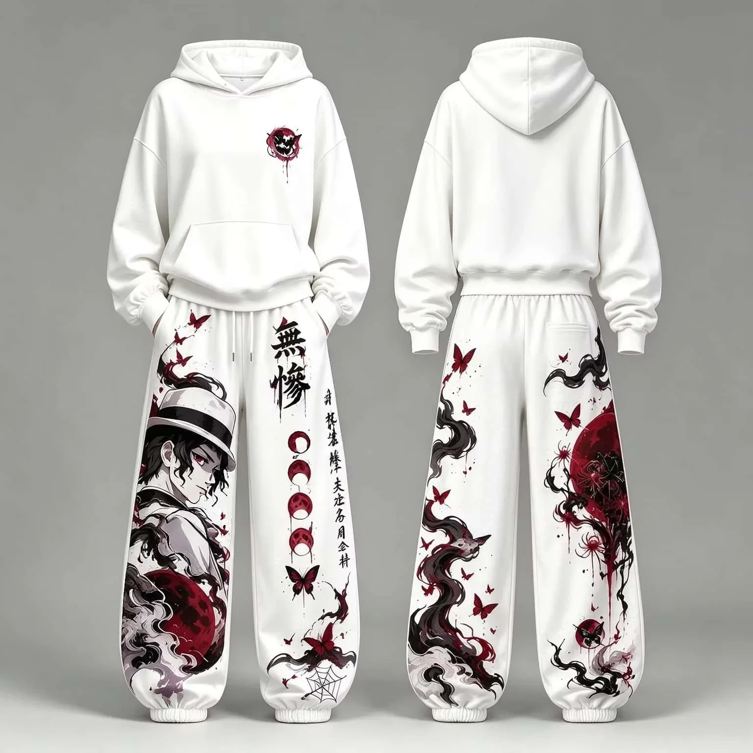 Autumn New Product: Demon Slayer Anime Character Hoodie Sportswear Fashion Street Printed Two Piece Set for Both Men and Women view 4