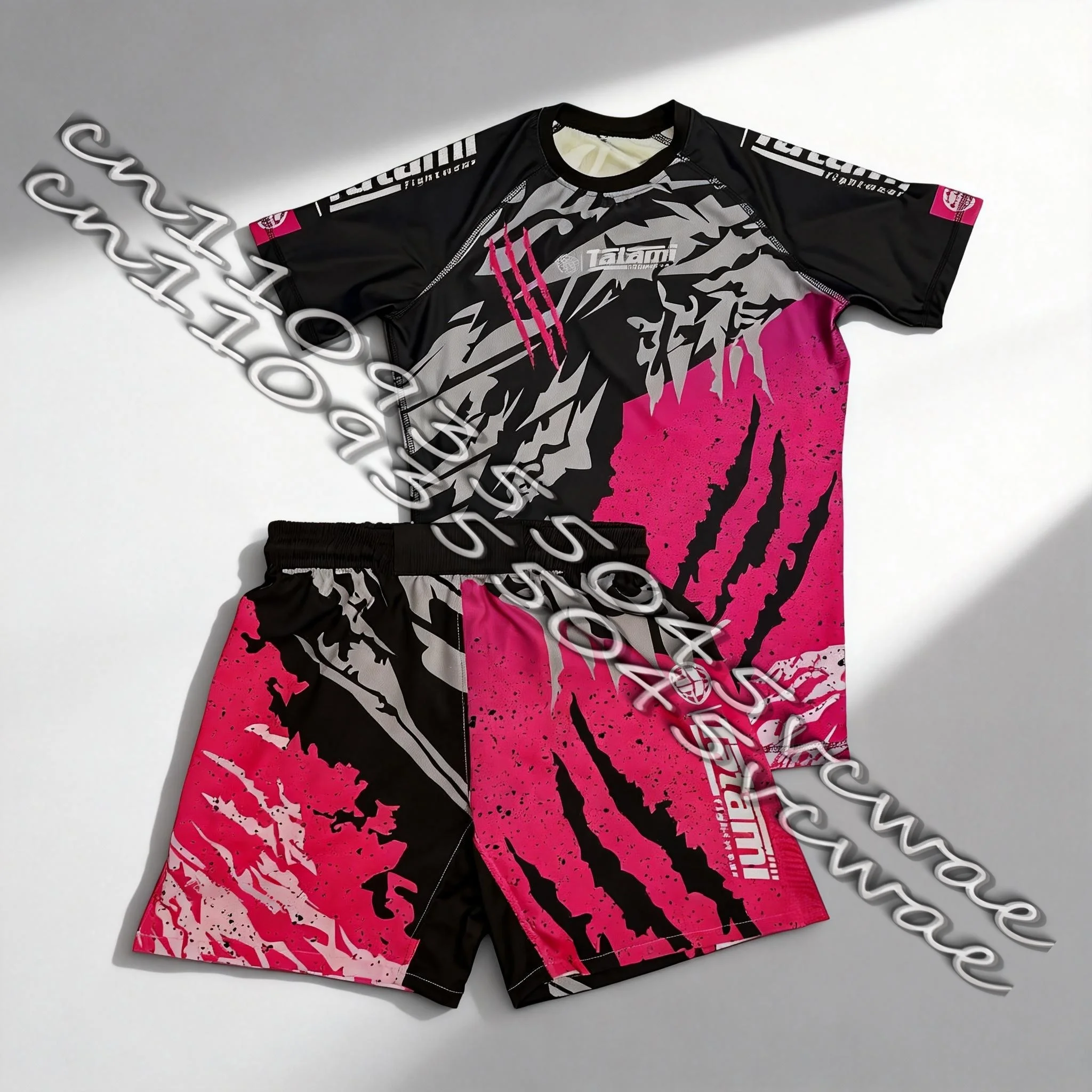 

2026 Trendy Fittness Breathable Sports Top and Shorts Set for Men Outdoor Speed Drying Fighting Training Running Set