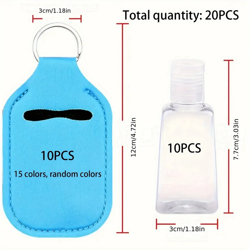 Heißer Verkauf Flasche Abdeckung Flasche Set Tragbare Reise Flaschen Flasche Schutz Mini Flasche Lipstain Schlüsselbund Für Schlüssel Bottlecaps