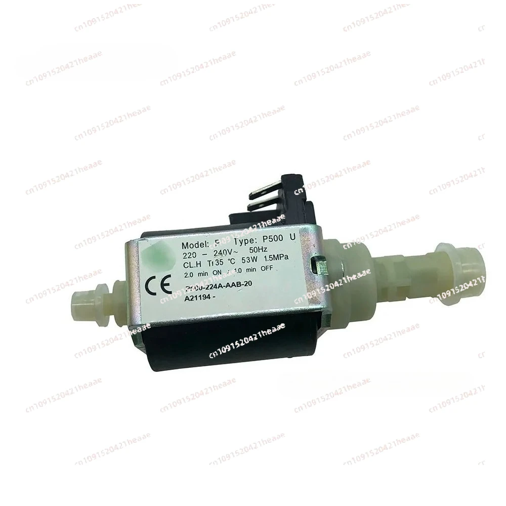 

Suitable for P500U 220-240V 50HZ 53W 1.5Mpa P500-224A-AAB-20 Solenoid Pump For Coffee Machine Replace