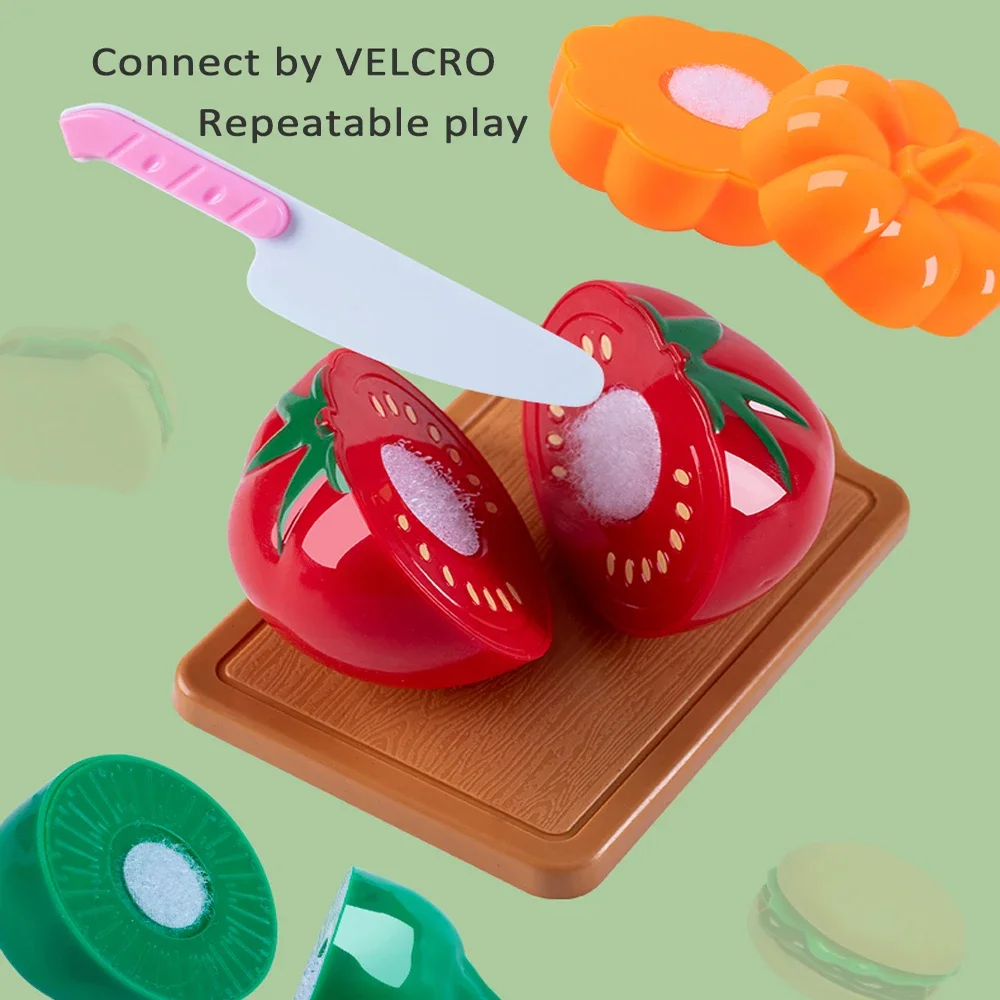 85 Pcs Simulation Kitchen Toys Set Cookware Fruits Cutting Kitchen Accessories Cooking Toys for Kids Girls Children Kitchen Toys