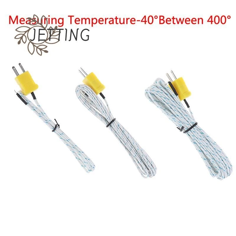 1/2/3M  K Type Thermometer Line Test Length Wire Temperature Thermocouple Sensor Probe Tester Line Multimeter Tester Line