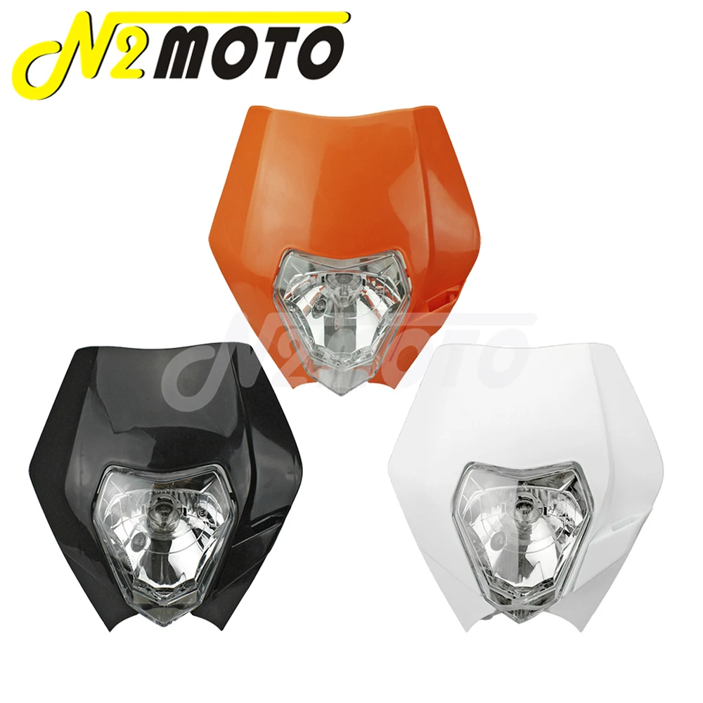 Motocross Enduro Off-Road Headlight HI LO Headlamp Front Beam For KTM SX EXC XC XCF XCW 85 125 300 450 690 Dirt Bike Head Lights