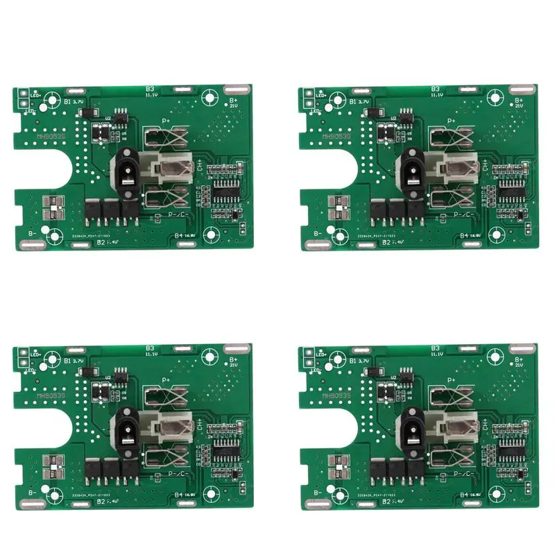 IALJ-4X BMS 5S 18V 21V 30A Lithium Battery Protection Board PCB 18650 Battery Charge Protection Board Module For Screwdriver
