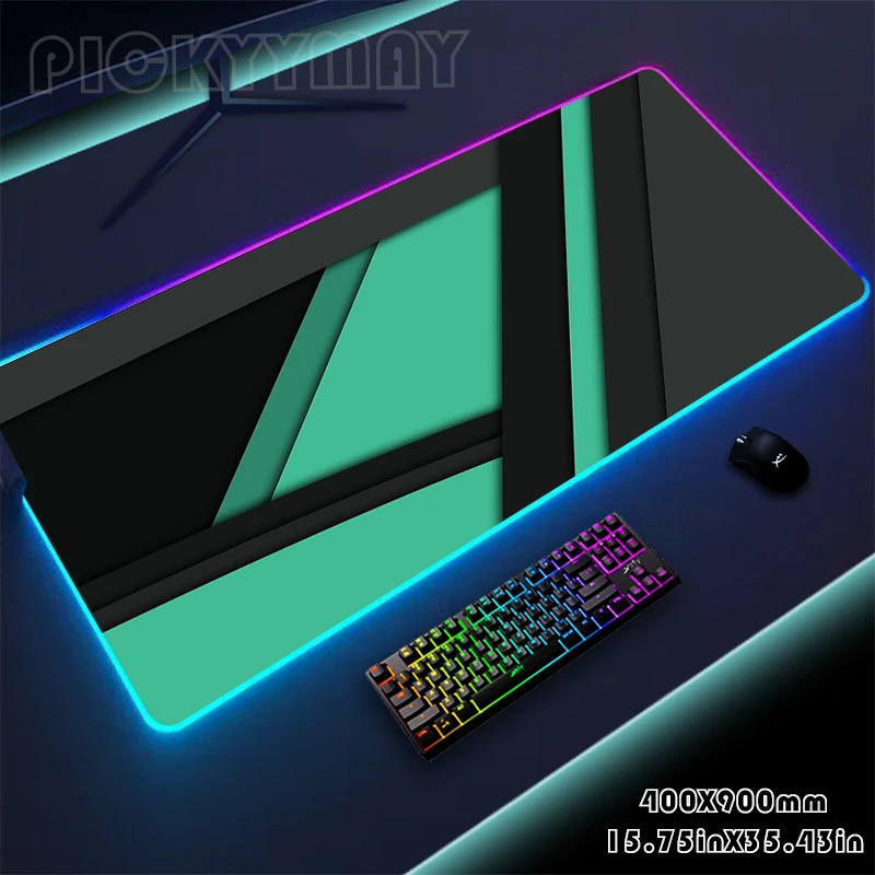 

RGB игровой коврик для мыши, минималистичный коврик для мыши, большой Настольный коврик для геймеров XXL, коврики для клавиатуры, светящийся Настольный коврик, коврик для мыши с подсветкой