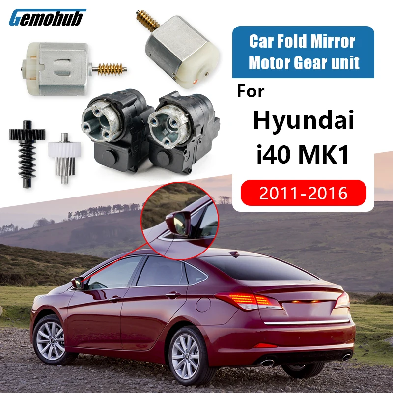 Original Car Side Door Mirror Fold Actuator Rearview Motor Power Assembly Module Gear Set Electric For Hyundai i40 MK1 2011-2016