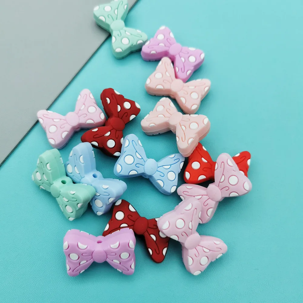 27mm 5 teil/los Silikon Karte Ausgabe Baby Zahnen Perle Schnuller Ketten Halskette Spielzeug Zubehör Kawaii Geschenk Großhandel BPA freies