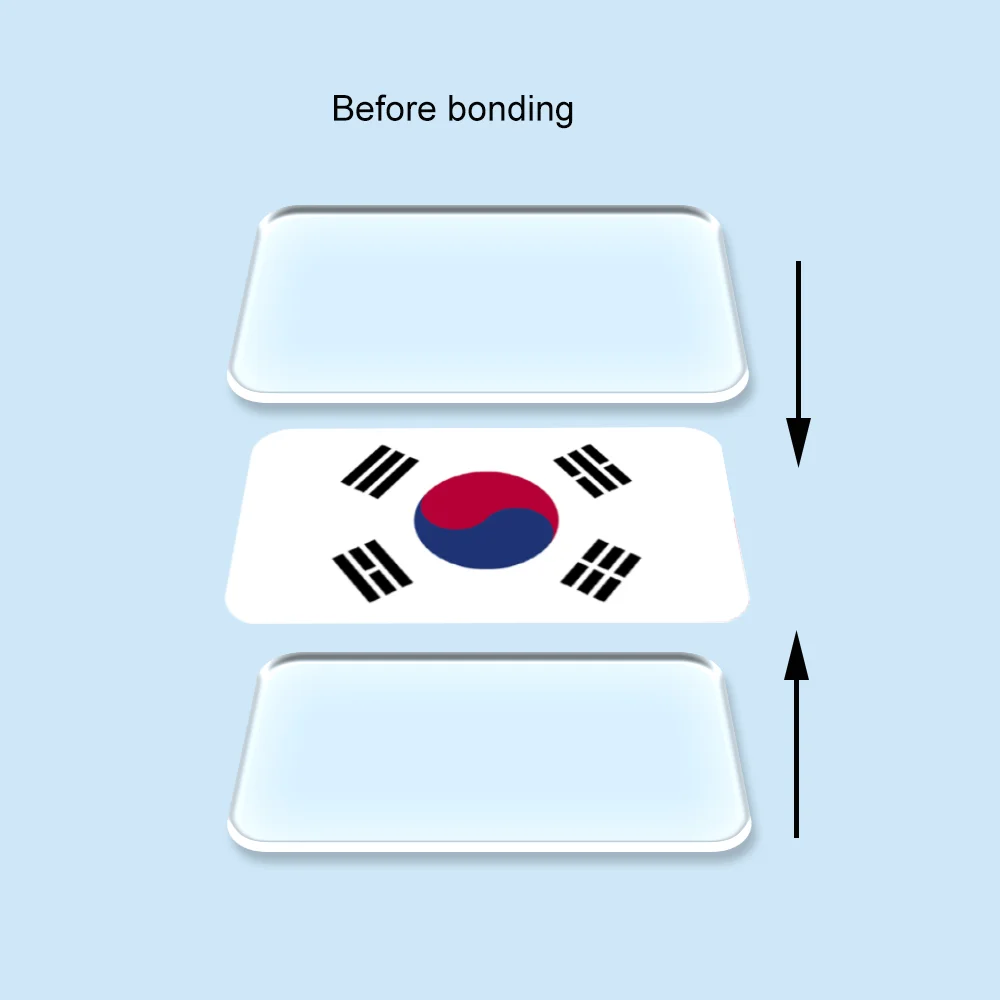 South Korea Flag Acrylic Brooch Korean National Flag Lapel Pin Patriotic Badge Clothing Bag Hat Accessories Gift