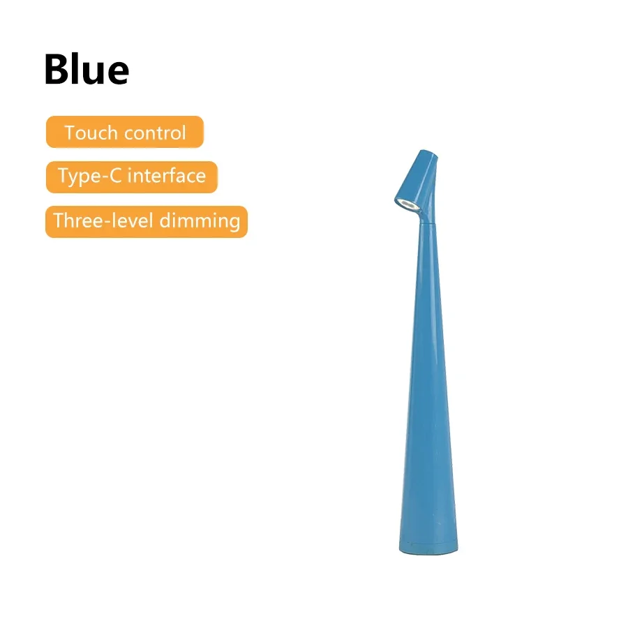 Table Lamp LED Touch Sensor Desktop Night Light Rechargeable Wireless Reading Lamp for Restaurant Hotel Bar Bedroom Decor Light