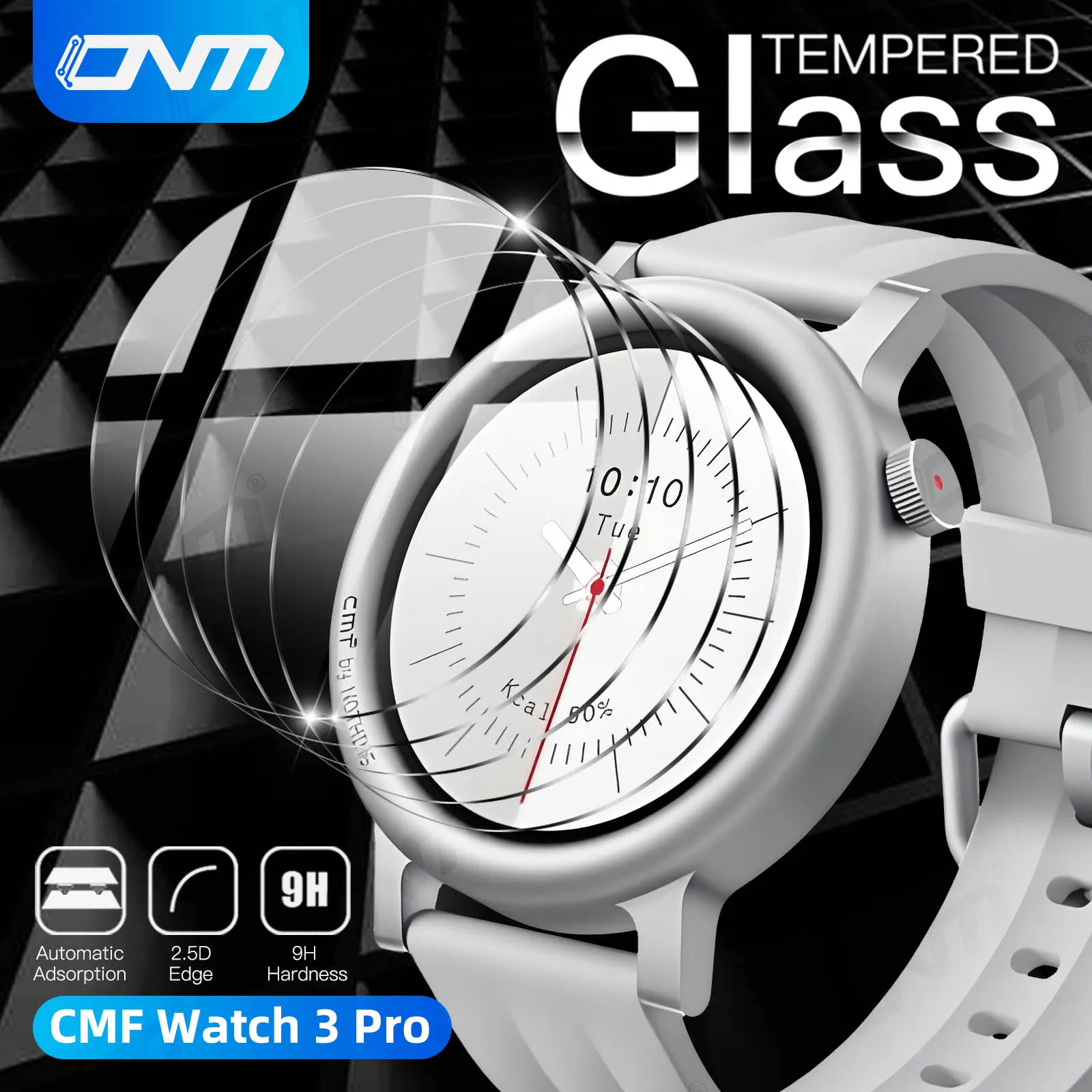 

9H Hardness Tempered Glass for CMF watch 3 pro Screen Protector Tempered Glass Anti-scratch Film for CMF watch 3 pro Accessories